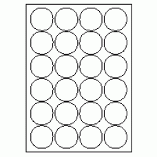 553 - Label Size 45mm dia - 24 labels per sheet